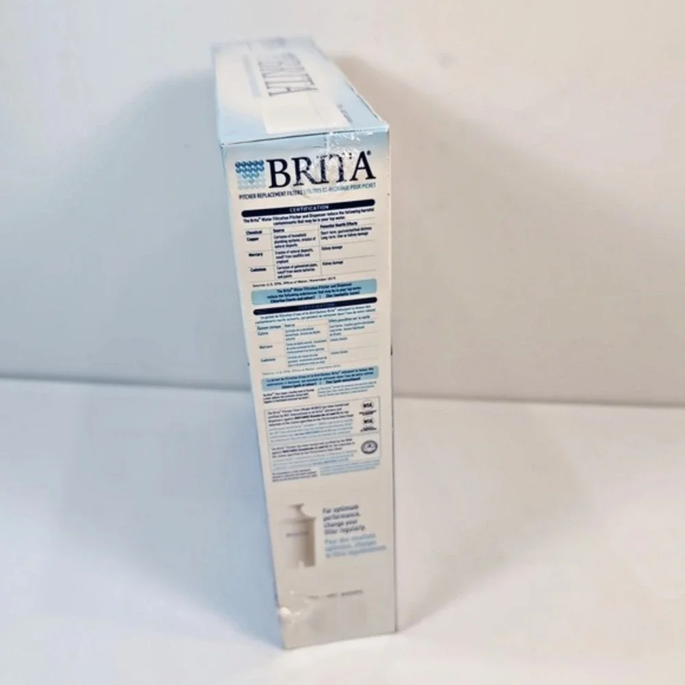 Genuine Brita Water Pitcher Standard Replacement Filters 8‎ Pack Box NEW SEALED
